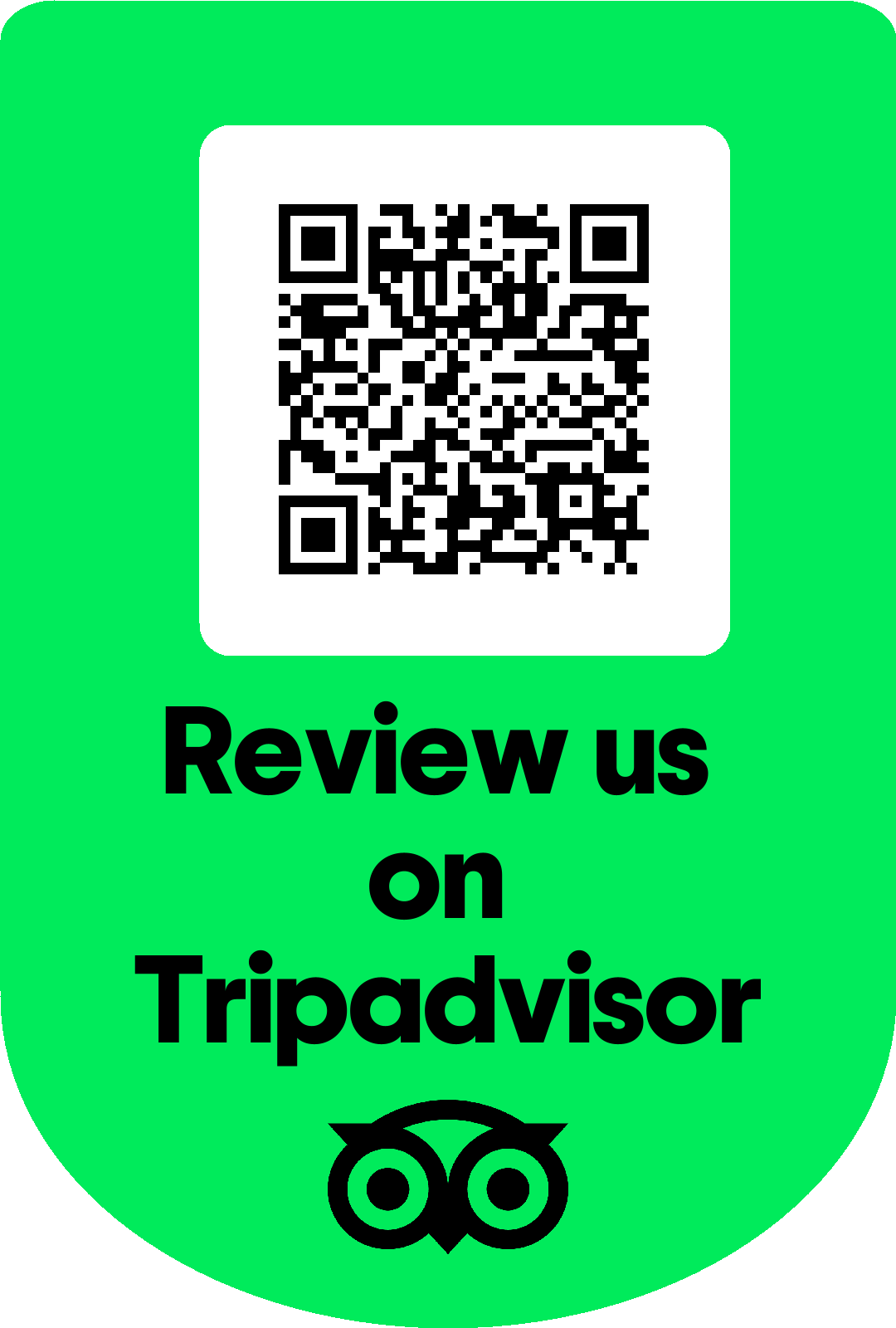 Scan to review us on TripAdvisor